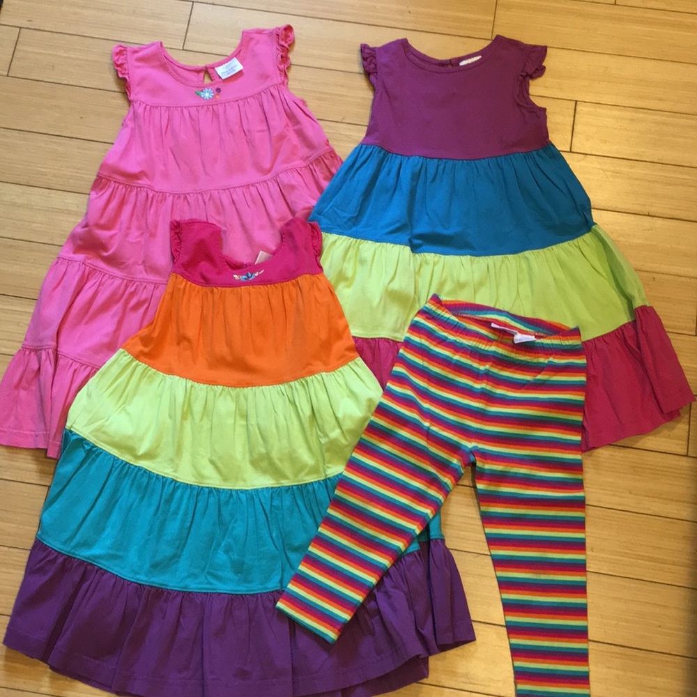 Girls Hanna Andersson sz120 6-7 twirl dress lot